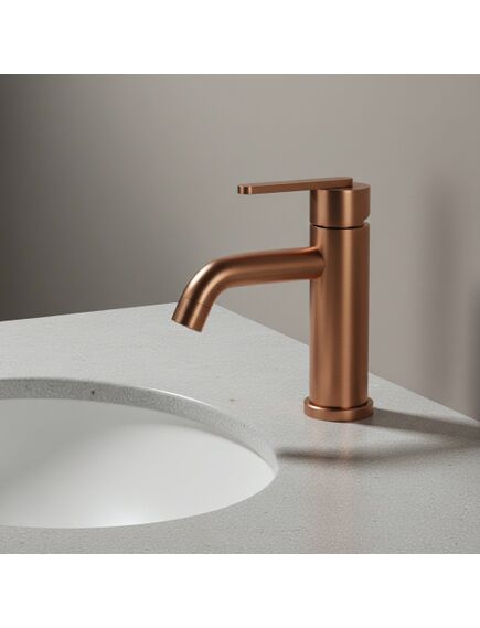 Rea Sanitary Bateria umywalkowa Rea Ontario Miedź Szczotkowana Niska, изображение 3