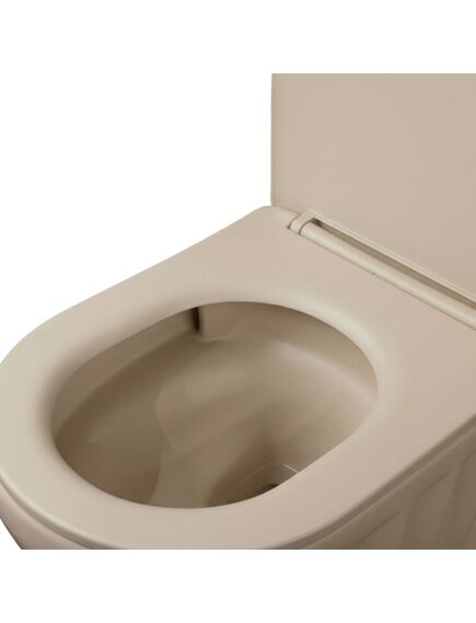 Rea Sanitary Zestaw Misa WC Duo podwieszana + Umywalka nablatowa Rea Duo Caffe Latte Matt, 5 image