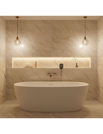 Rea Sanitary Bateria wannowa Rea Arlo Nikiel Szczotkowany, изображение 5