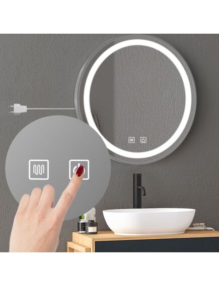 Rea Sanitary LUSTRO ŚCIENNE LED 50cm MMJ stal szczotkowana, 3 image