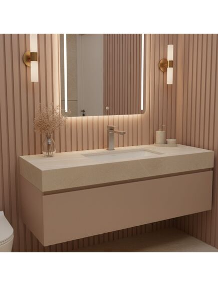 Rea Sanitary Bateria umywalkowa Rea Arlo Nikiel Szczotkowany Niska, изображение 5