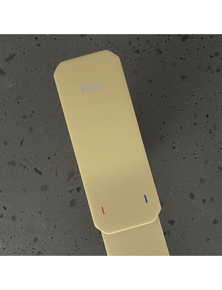 Rea Sanitary Bateria umywalkowa Rea Arlo Złota Szczotkowana Niska, изображение 5