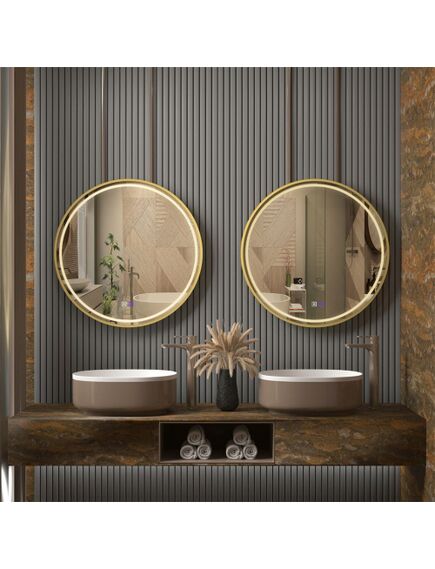 Rea Sanitary LUSTRO ŚCIENNE LED 60cm MMJ Złote, изображение 2