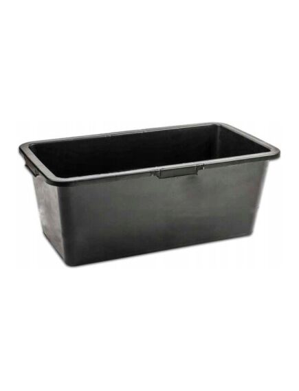 Taisnstūra plastmasas konteiners 60 litri, melns, 2 image