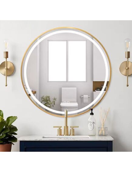 Rea Sanitary LUSTRO ŚCIENNE LED 60cm MMJ Złote, изображение 3