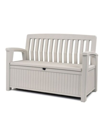 Dārza sols - mantu kaste KETER PATIO 227L, balta, 2 image