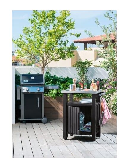 Многофункциональный ящик со столешницей KETER UNITY 105L, коричневый, изображение 2