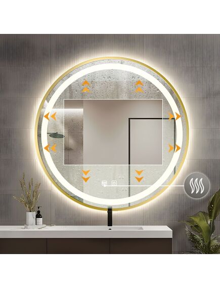 Rea Sanitary LUSTRO ŚCIENNE LED 60cm MMJ Złote, изображение 4