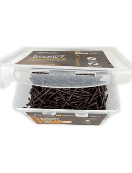 Terases koka skrūves Fastshifter Invisible C4 4.5×60 mm TX15, 600 gab/iepak. (komplektā ar uzgali), 2 image