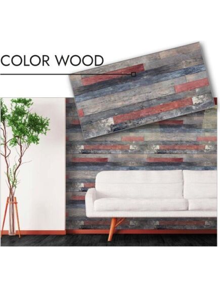 Dekoratīvais sienas apdares panelis COLOR WOOD 500x1000mm, 2 image