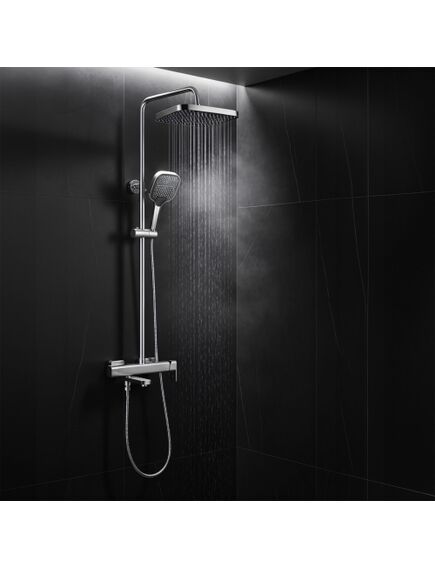 Rea Sanitary Zestaw Prysznicowy Rea Arlo Nikiel Szczotkowany, изображение 2