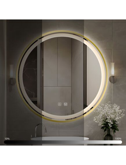 Rea Sanitary LUSTRO ŚCIENNE LED 60cm MMJ Złote, изображение 5