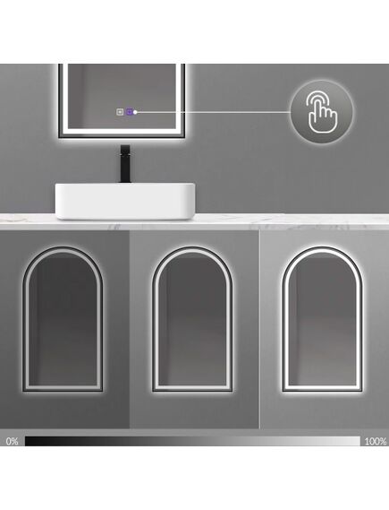 Rea Sanitary LUSTRO ŚCIENNE LED 60x100cm DASH BLACK, изображение 4