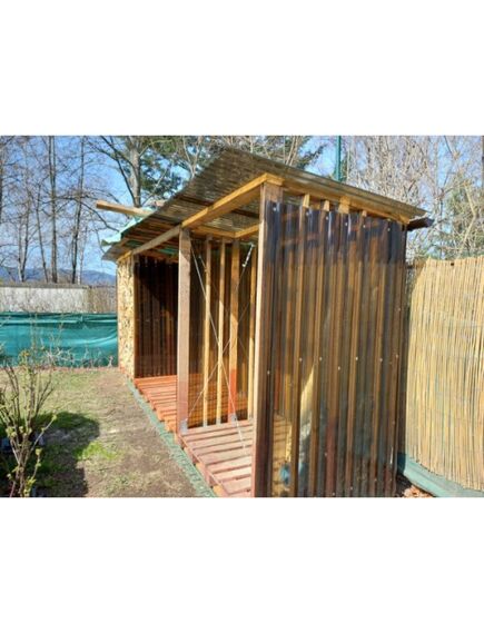 Профилированный лист ПВХ Trapez, 0.90x2.00m, бронза, изображение 3