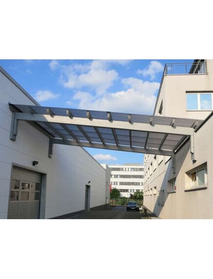 Profilētā polikarbonāta loksne DIAMOND SINUS 2,8 mm 1.045x4m, caurspīdīgs, 2 image