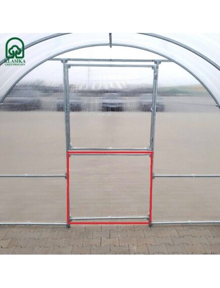 Papildus durvis siltumnīcai KLASIKA EASY 100 x 100 cm, bez pārklājuma;