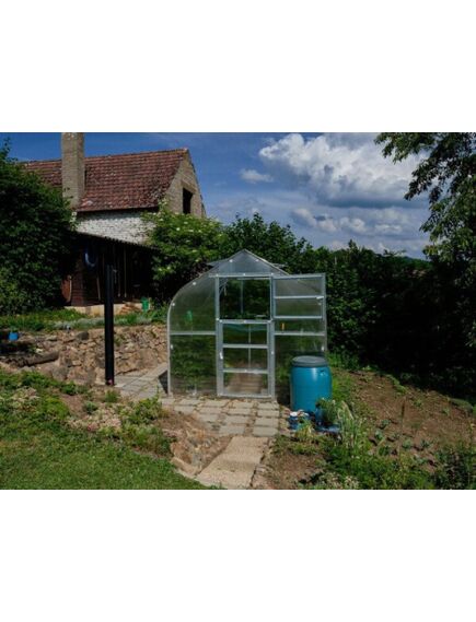 Siltumnīca KLASIKA STANDART 10 - 2,5x4m ar pamatiem un 4mm polikarbonāta pārklājumu; 4779037490257, 3 image