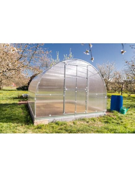 Siltumnīca KLASIKA TUBE 3x10m (30m2) ar pamatiem un 4mm polikarbonāta pārklājumu; 4779037492503, 3 image