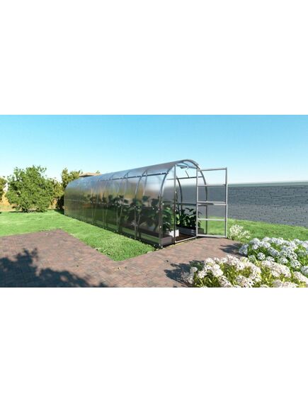 Siltumnīca KLASIKA SLIM 2x8m (16m2) ar 6mm polikarbonāta pārklājumu