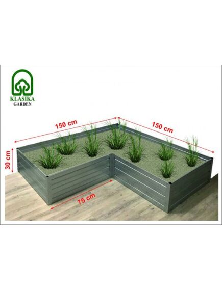 Paaugstinātā dārza dobe Klasika Garden L - veida, Cinkota