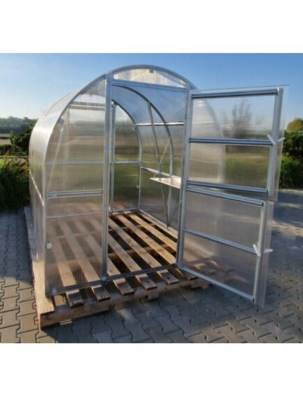 Siltumnīca KLASIKA SLIM 2x6m (12m2) ar 6mm polikarbonāta pārklājumu, 3 image