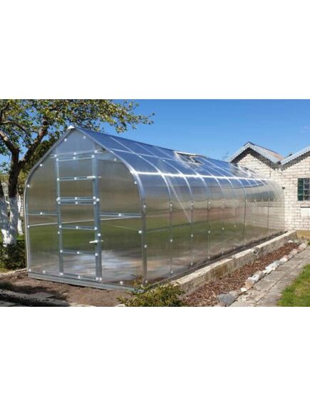 Siltumnīca KLASIKA STANDART 20 - 2,5x8m ar pamatiem un 4mm polikarbonāta pārklājumu; 4779037490295, 3 image