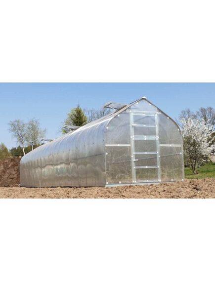 Siltumnīca KLASIKA STANDART 20 - 2,5x8m ar pamatiem un 4mm polikarbonāta pārklājumu; 4779037490295, 2 image