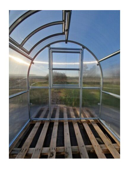 Siltumnīca KLASIKA SLIM 2x6m (12m2) ar 6mm polikarbonāta pārklājumu, 2 image