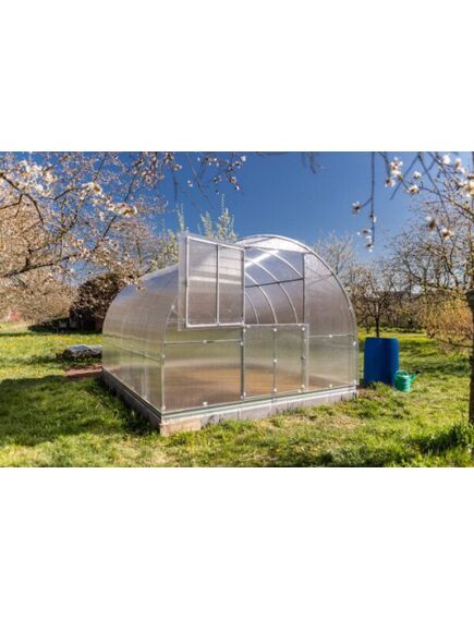 Siltumnīca KLASIKA TUBE 3x12m (36m2) ar pamatiem un 6mm polikarbonāta pārklājumu; 4779037492534