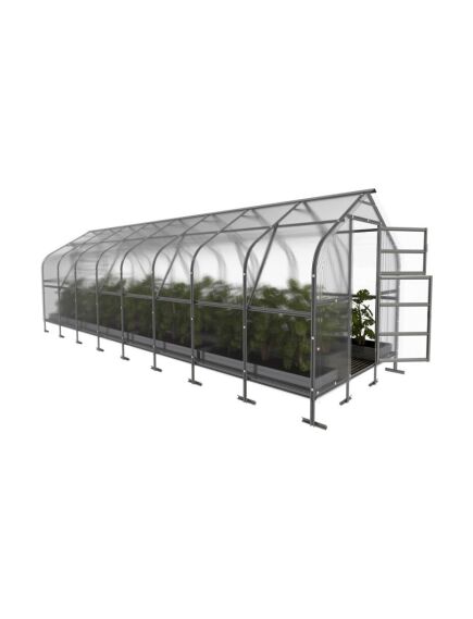 Siltumnīca KLASIKA DROP 2,5x8m ar 4mm polikarbonāta pārklājumu; 4779037494125