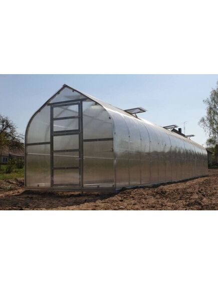 Siltumnīca KLASIKA STANDART 25 - 2,5x10m ar pamatiem un 4mm polikarbonāta pārklājumu; 4779037490530, 3 image