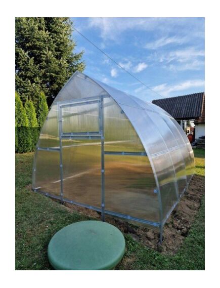 Siltumnīca KLASIKA ARROW 3x8m (24m2) ar 4mm polikarbonāta pārklājumu, 2 image