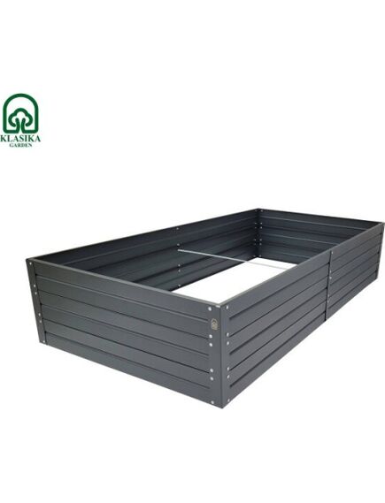 Paaugstinātā dārza dobe Klasika Garden 1500x750x300mm, krāsota RAL7016