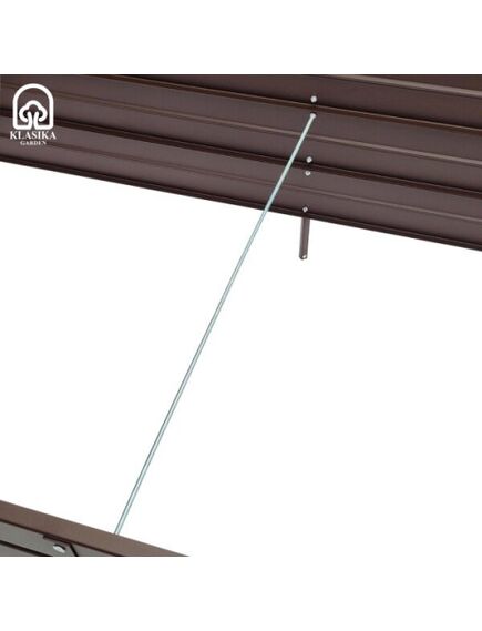 Paaugstinātā dārza dobe Klasika Garden 1500x750x300mm, krāsota RAL8017