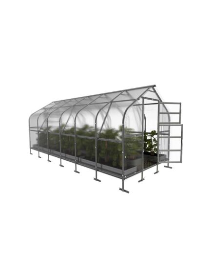 Siltumnīca KLASIKA DROP 2,5x6m ar 6mm polikarbonāta pārklājumu; 4779037494101