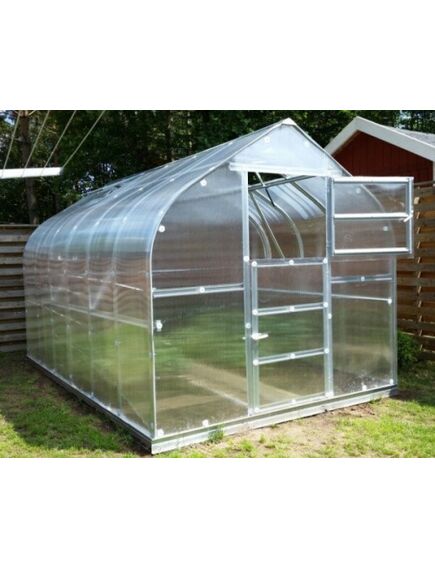 Siltumnīca KLASIKA STANDART 15 - 2,5x6m ar pamatiem un 4mm polikarbonāta pārklājumu 4779037490271, 3 image