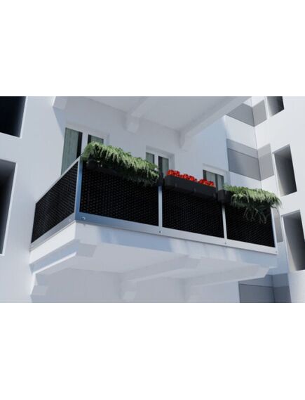 Декоративная защитная сетка MIKKO RATTAN MK03 графитовый серый, изображение 3