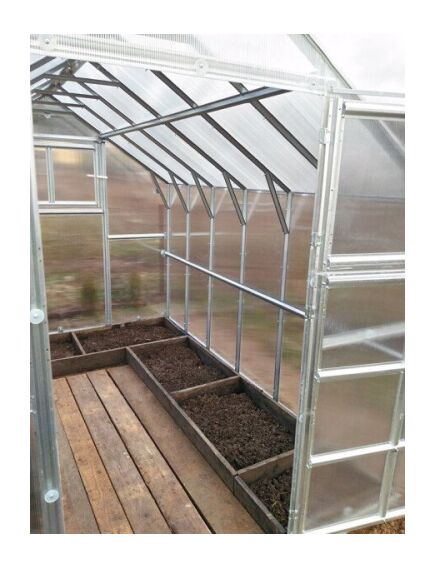 Siltumnīca KLASIKA HOUSE 3 (7,45m2) 2,35x3,17m ar pamatiem un 6mm polikarbonāta pārklājumu, 2 image