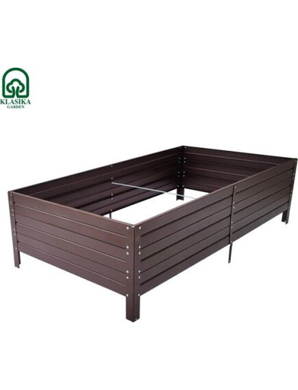 Paaugstinātā dārza dobe Klasika Garden 1500x750x300mm, krāsota RAL8017, 3 image