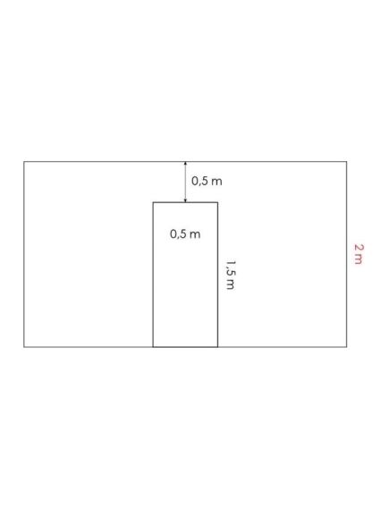 U formas ejas atdalītājs 2m garām siltumnīcām