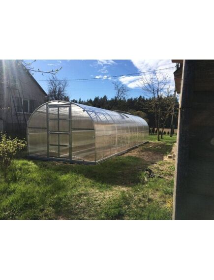 Siltumnīca KLASIKA 24 (3x8m) ar pamatiem un 6mm polikarbonāta pārklājumu; 4779037490240, 2 image