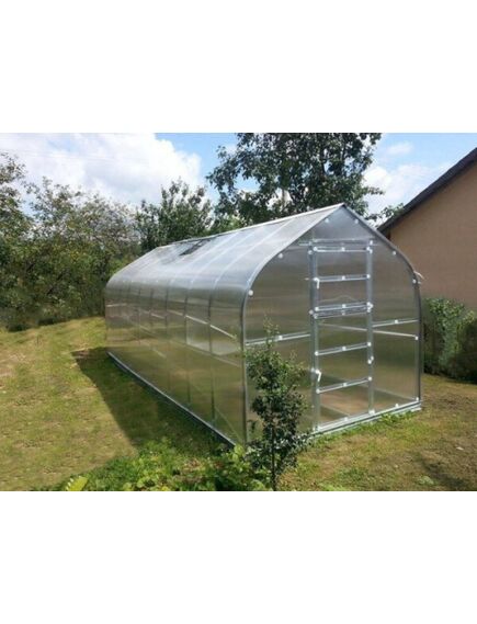 Siltumnīca KLASIKA STANDART 15 - 2,5x6m ar pamatiem un 6mm polikarbonāta pārklājumu; 4779037490288, 2 image