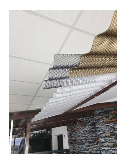 Profilētā polikarbonāta loksne DIAMOND SINUS 2,8 mm 1.045x4m, caurspīdīgs