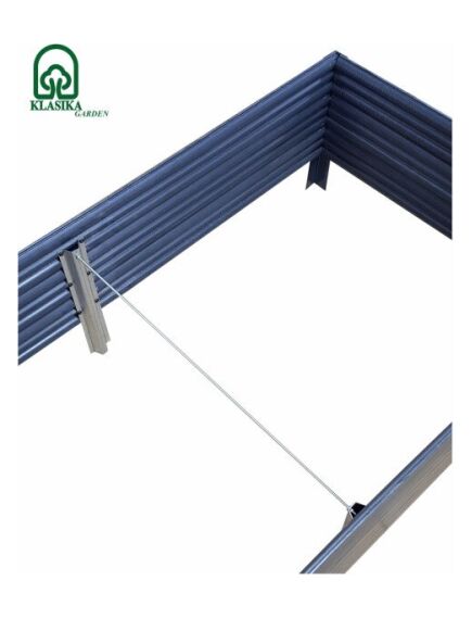 Paaugstinātā dārza dobe KLASIKA Woodlook 1500x750x300mm, pelēka