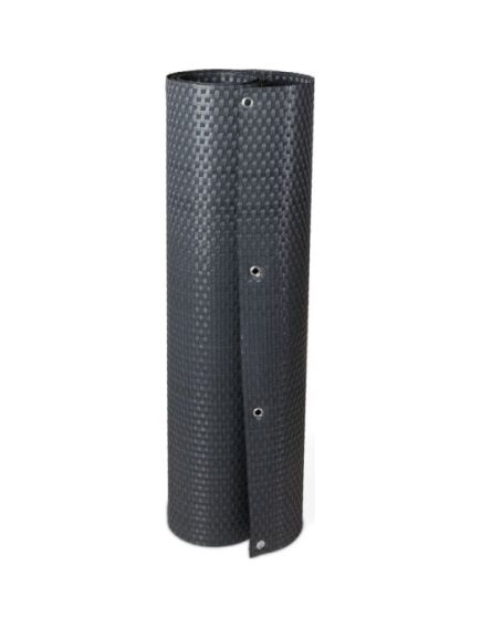 Декоративная защитная сетка MIKKO RATTAN MK03 серый графит с кольцами, изображение 3