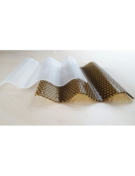 Profilētā polikarbonāta loksne DIAMOND SINUS 2,8 mm 1.045x2m, bronza, 3 image