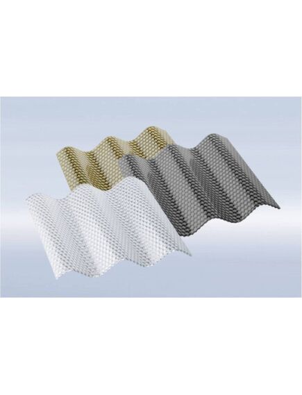 Profilētā polikarbonāta loksne DIAMOND SINUS 2,8 mm 1.045x6m, pelēks;, 2 image