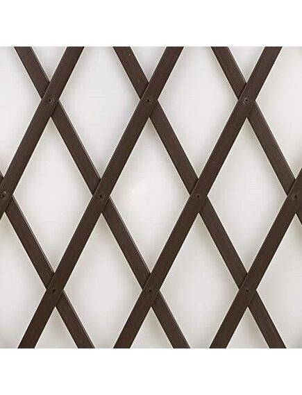 TREPLAS Dekoratīvs paplašināms plastmasas režģis, brūns 1,00 x 2 m, 2 image