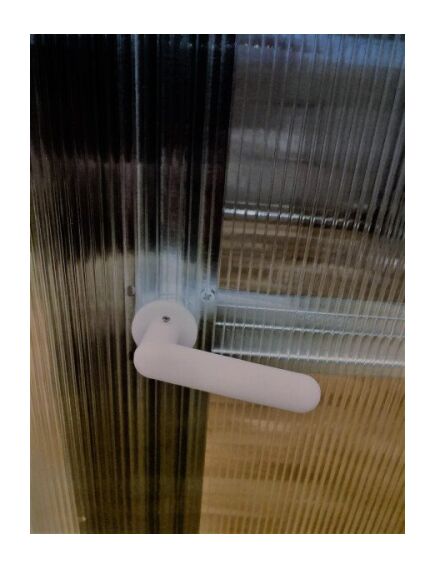 Siltumnīcas rokturis, plastmasas, balts, 2 image