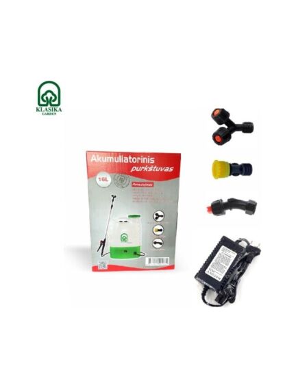 Akumulatora dārza smidzinātājs 16L, 3 image